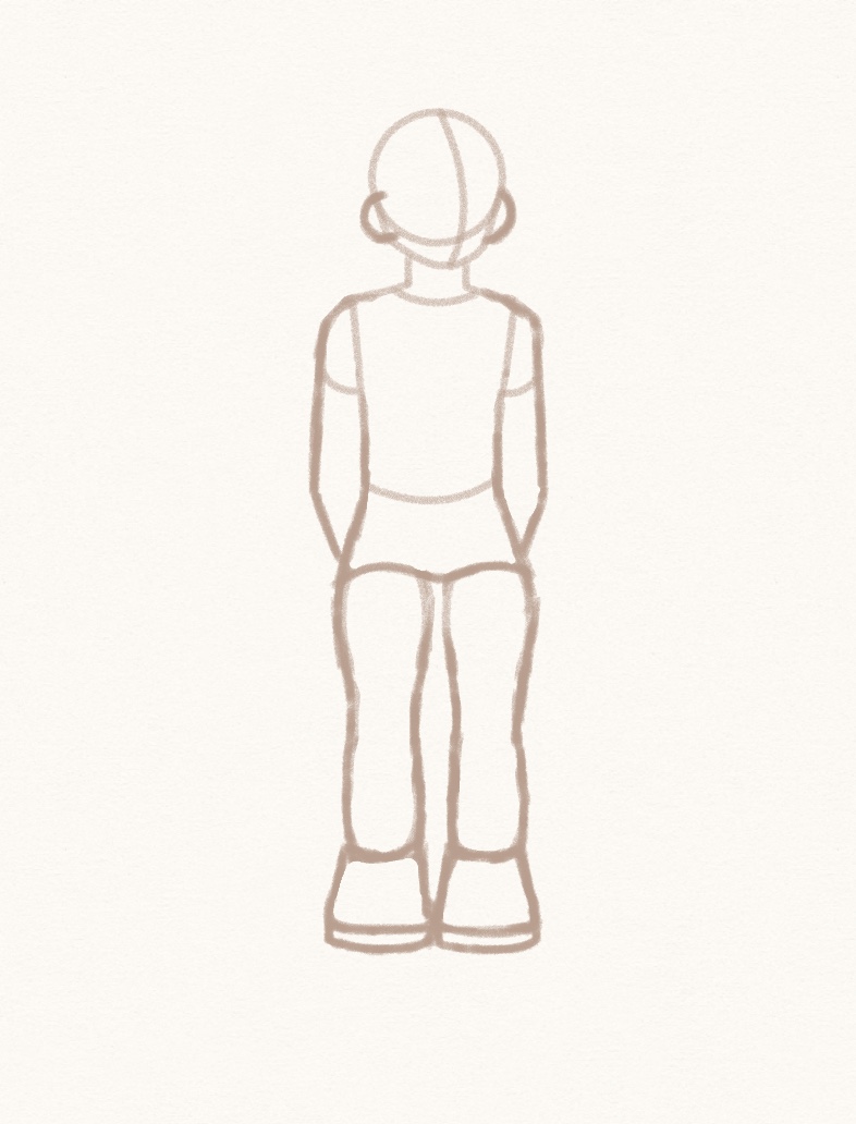 Girl Body Outline Drawing Easy Girl Body Outline Drawing Easy
