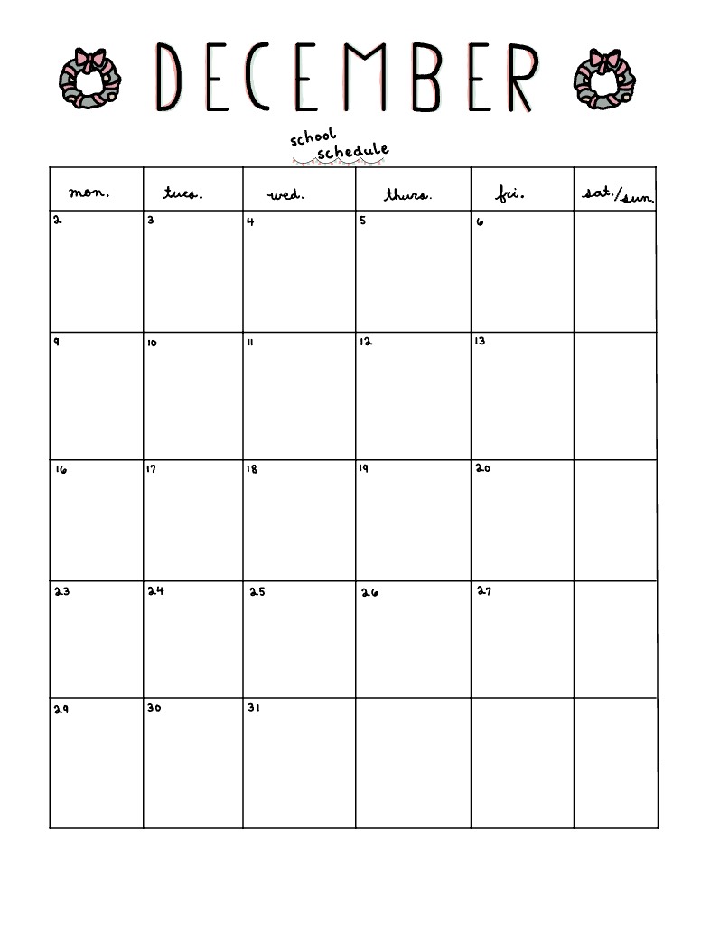 December Calendar - Notability Gallery