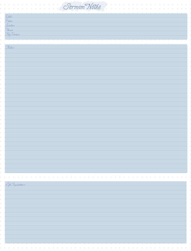 Sermon Notes - Notability Gallery