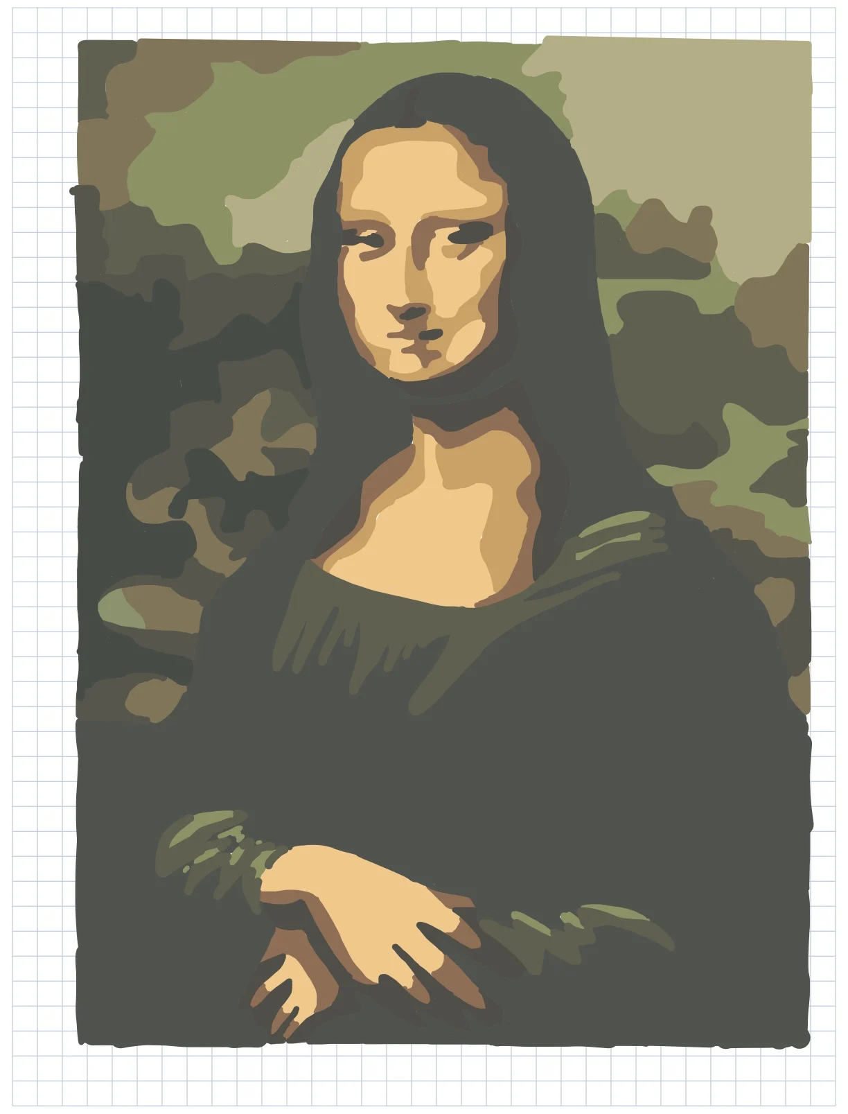 Colored In Mona Lisa Notability Gallery