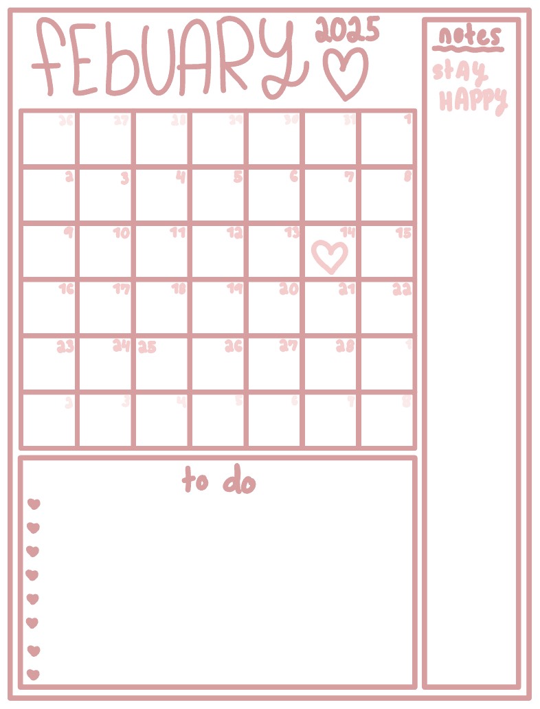February Calendar - Notability Gallery