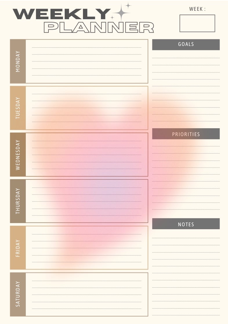 Weekly Planner Template - Notability Gallery