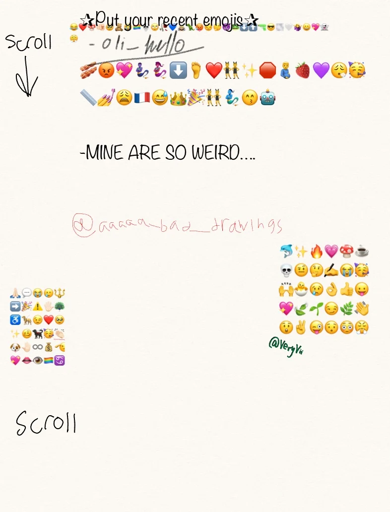 ✰Put Your Recent Emojis ✰ - Notability Gallery