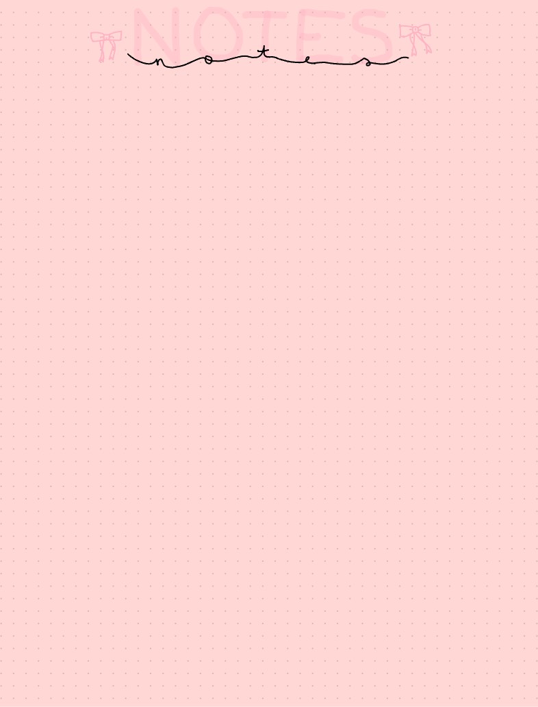 Pink Bow Notes - Notability Gallery