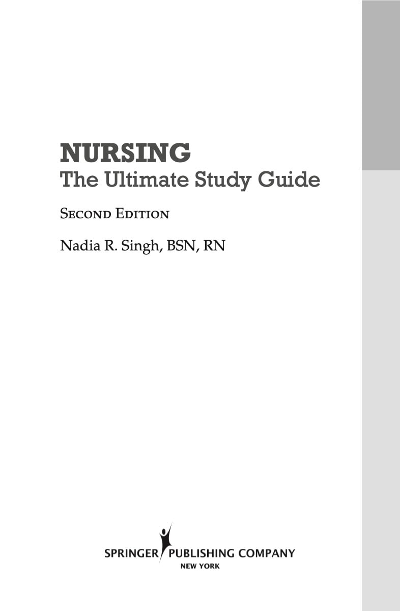 NURSING: The Ultimate Study Guide: 9780826193360: Medicine