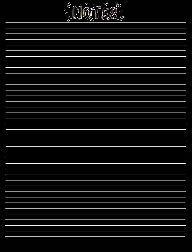 Bubble Black Lined Paper - Notability Gallery