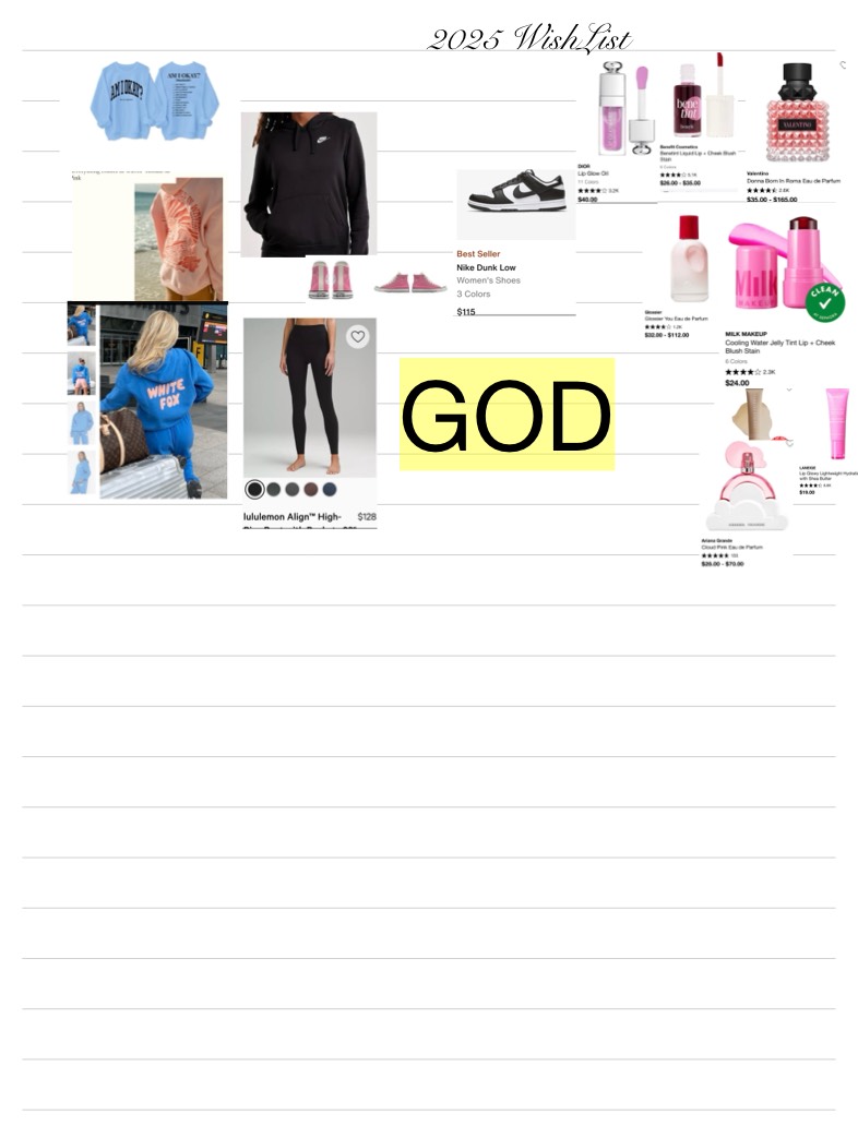 These Are All The Things Want To Save Up For - Notability Gallery