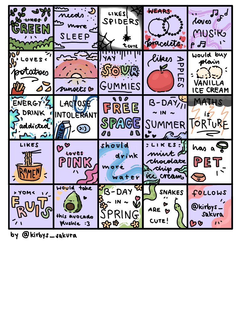 Random Bingo 🎀 - Notability Gallery