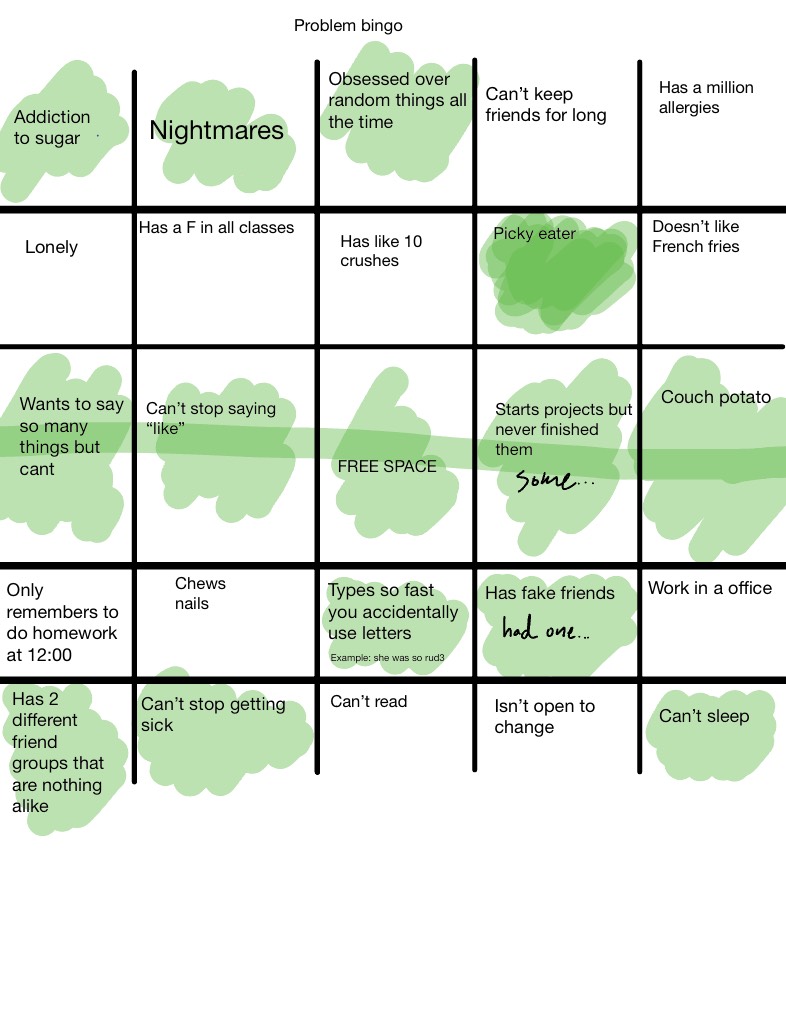 Problem Bingo - Notability Gallery
