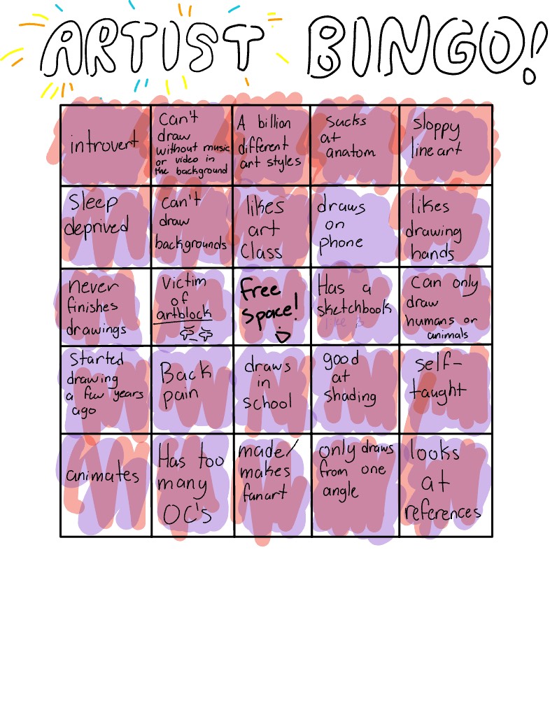 Artist Bingo (2) - Notability Gallery