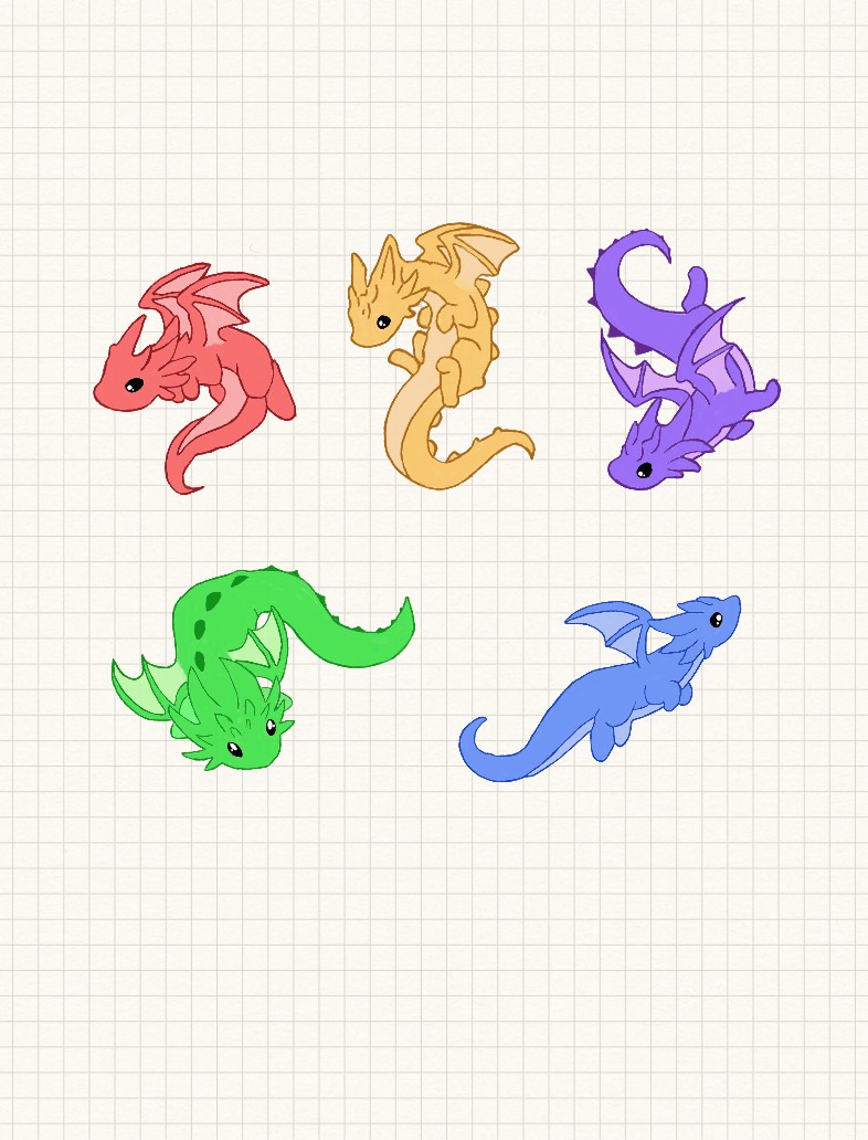 Dragon Stickers Are Finally Done :) - Notability Gallery