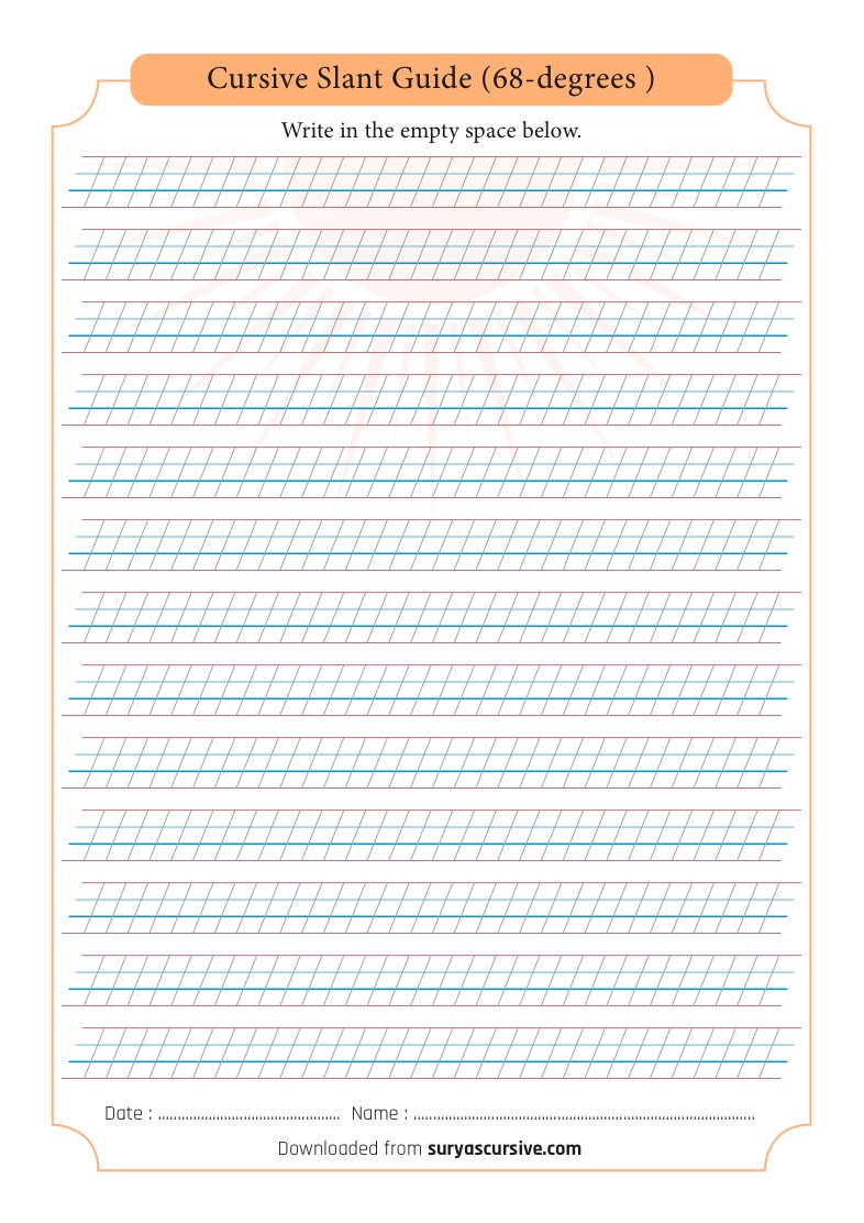 Slanted Small Cursive Cursive-Slant-Guide-68-Degrees - Notability Gallery