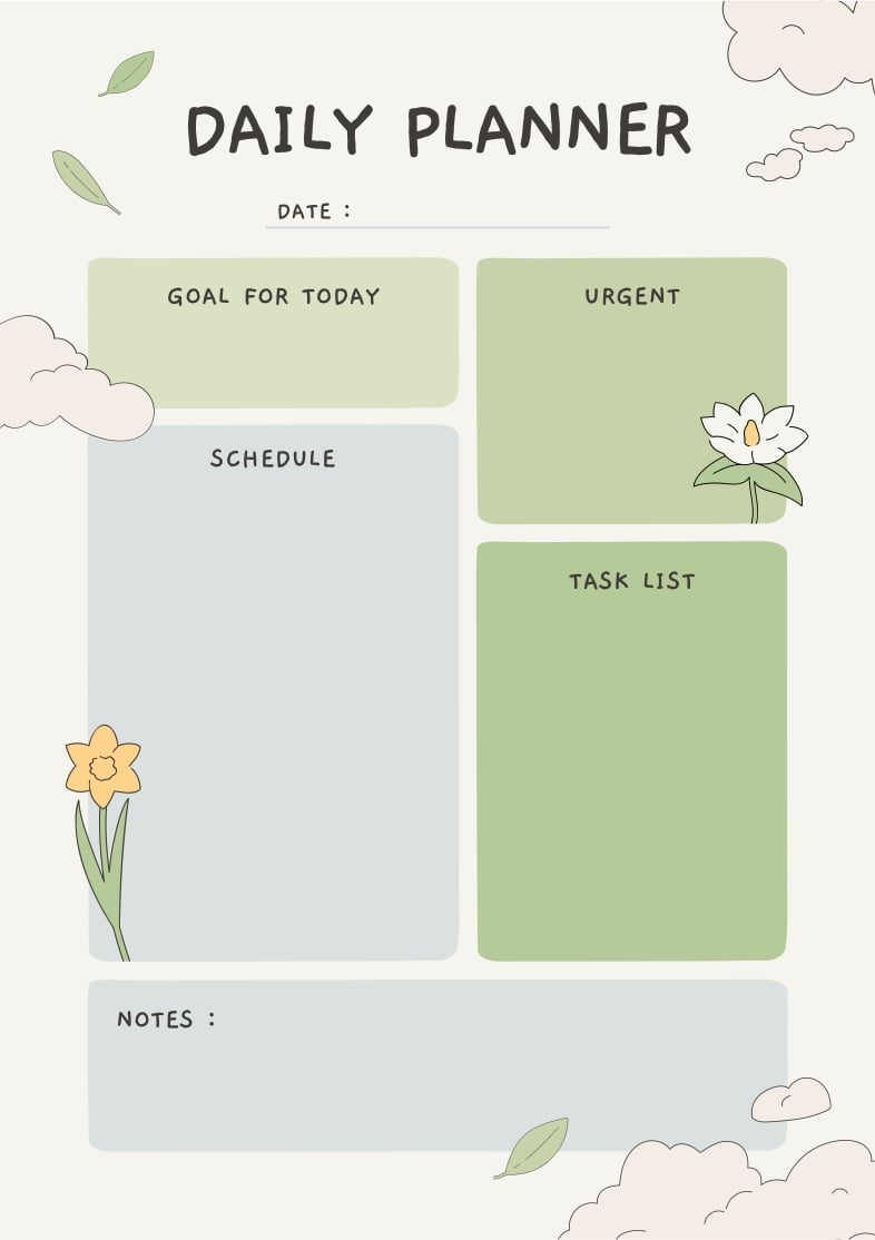 Aesthetic Daily Planner Notability Gallery 6178