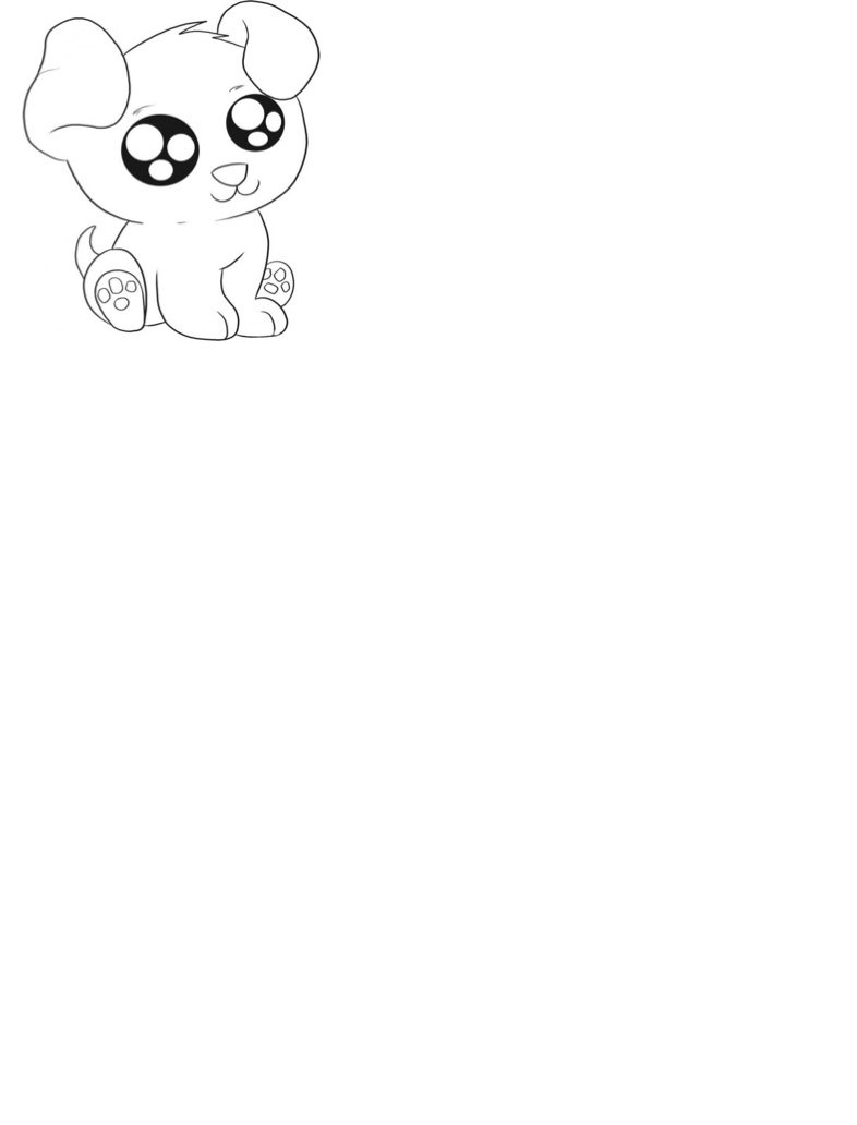 Cute Dog Coloring Page - Notability Gallery