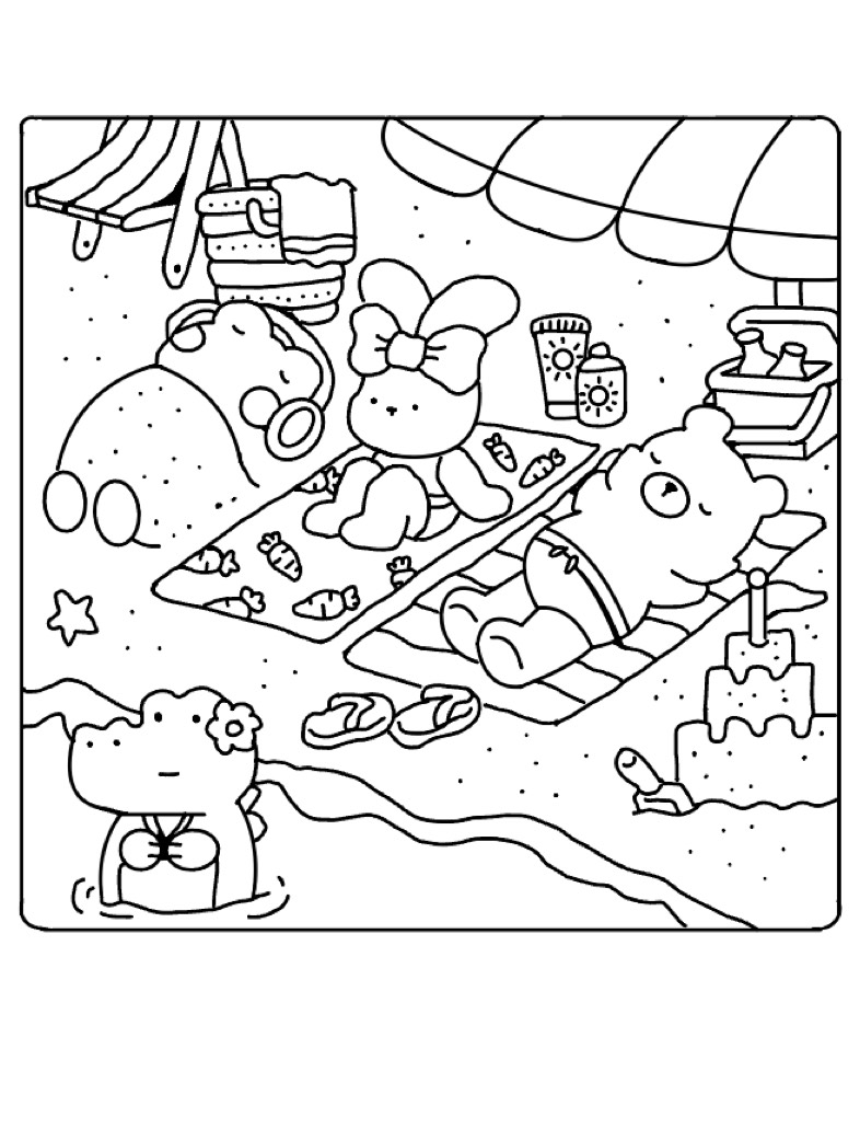 Cute Beach Drawing - Notability Gallery