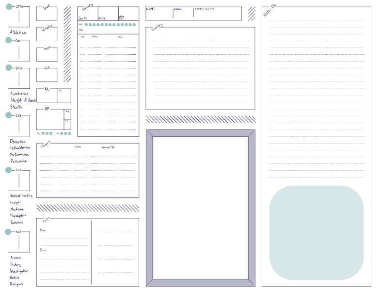 DND Character Sheet - Notability Gallery