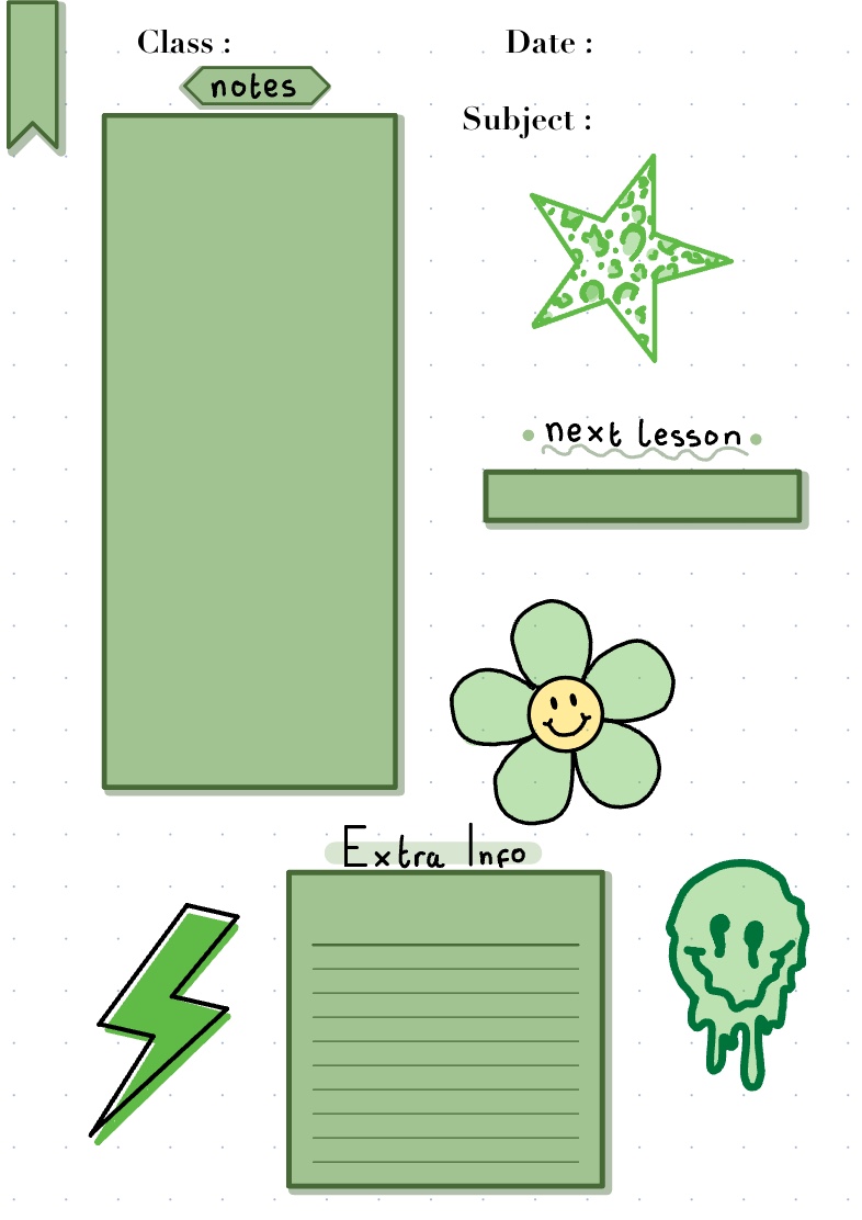 Sage Green Notes Page - Notability Gallery