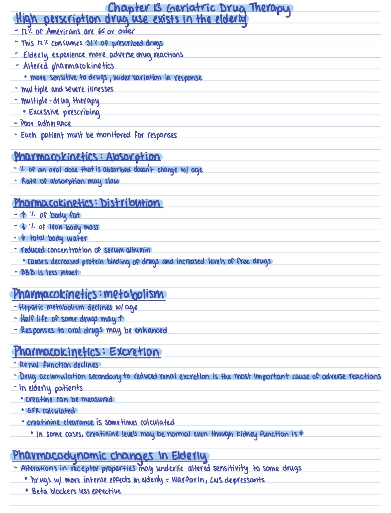 Chapter 13 Geriatric Drug Therapy - Notability Gallery