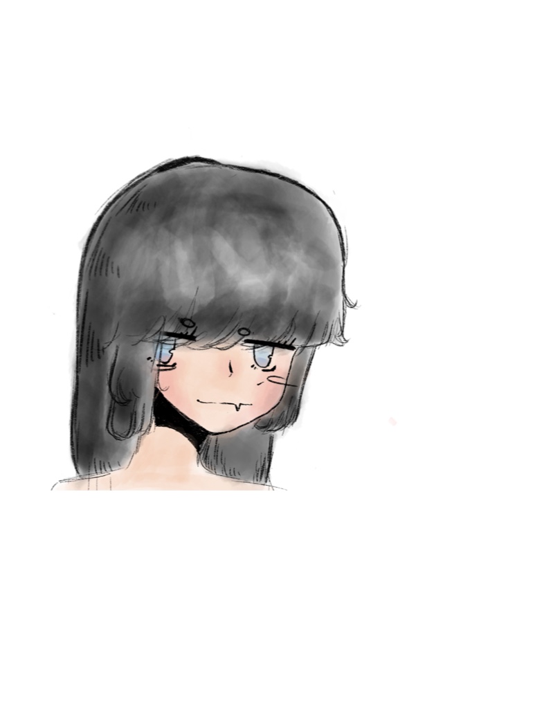 Image: Short Black Hair Girl #Anime #Drawing, Drawing