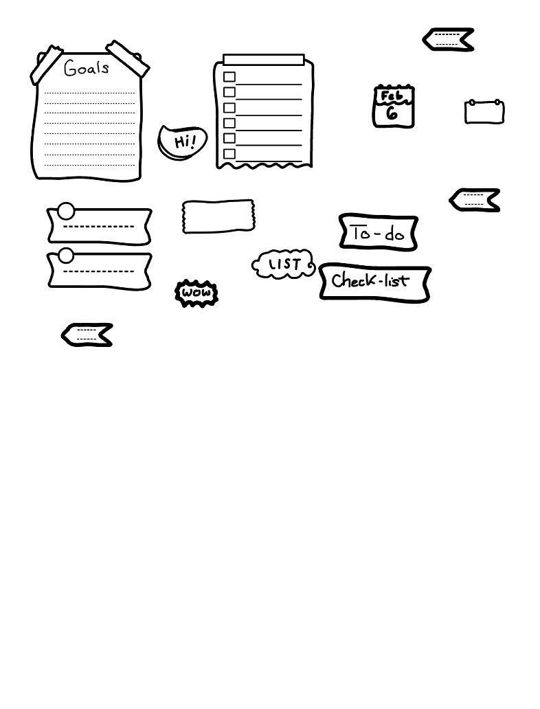 Cute Notes ( Not Colored ) - Notability Gallery