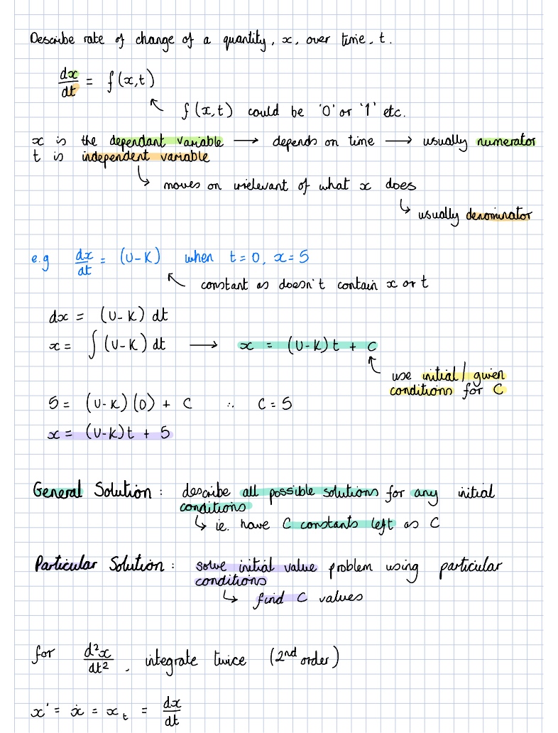 Ordinary Differential Equation Notes - Notability Gallery