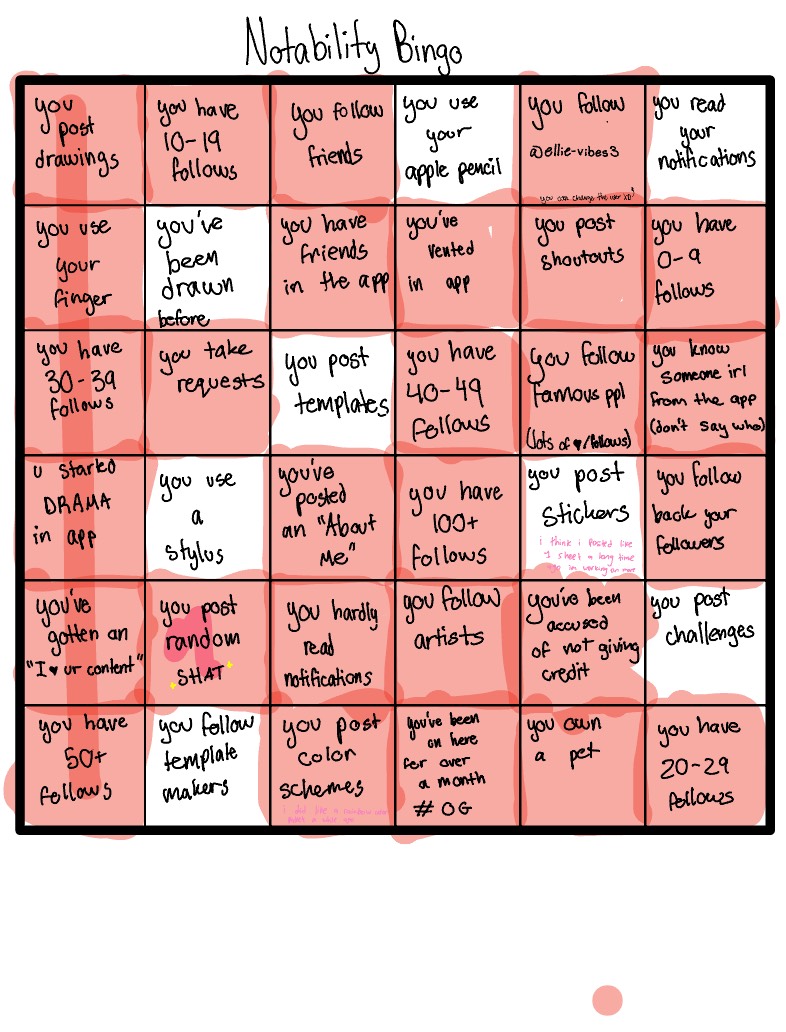 Notability Bingo!!u - Notability Gallery