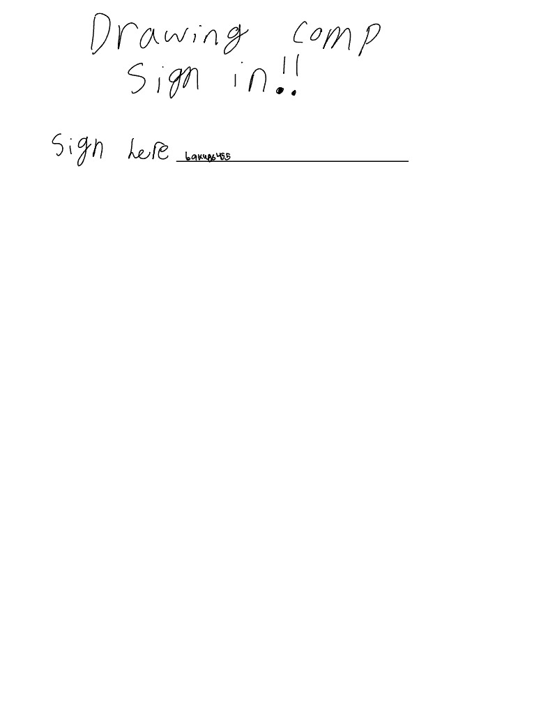 Drawing Comp Sign In! - Notability Gallery