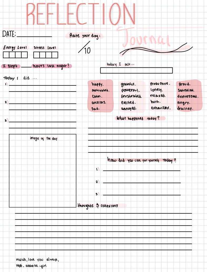 Reflection Notes Design Notebook Reflection - Notability Gallery