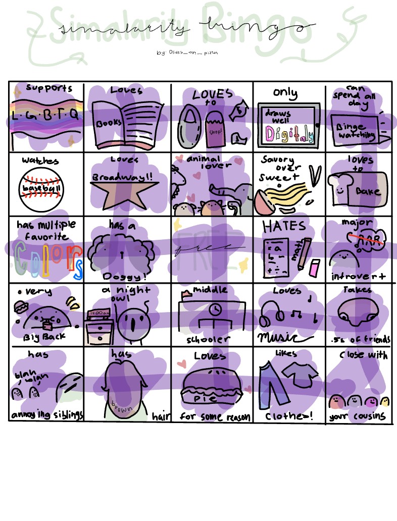 Similarity Bingo - Notability Gallery