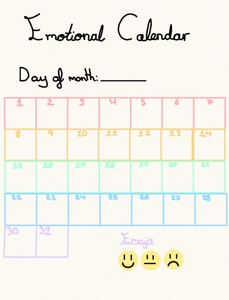 Emotional Calendar With Emojis - Notability Gallery