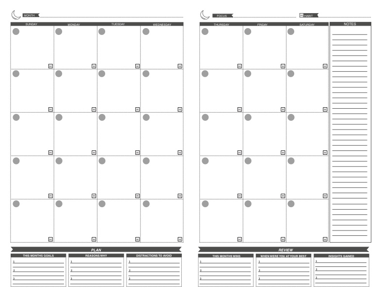 Monthly Planner Template Notability Gallery