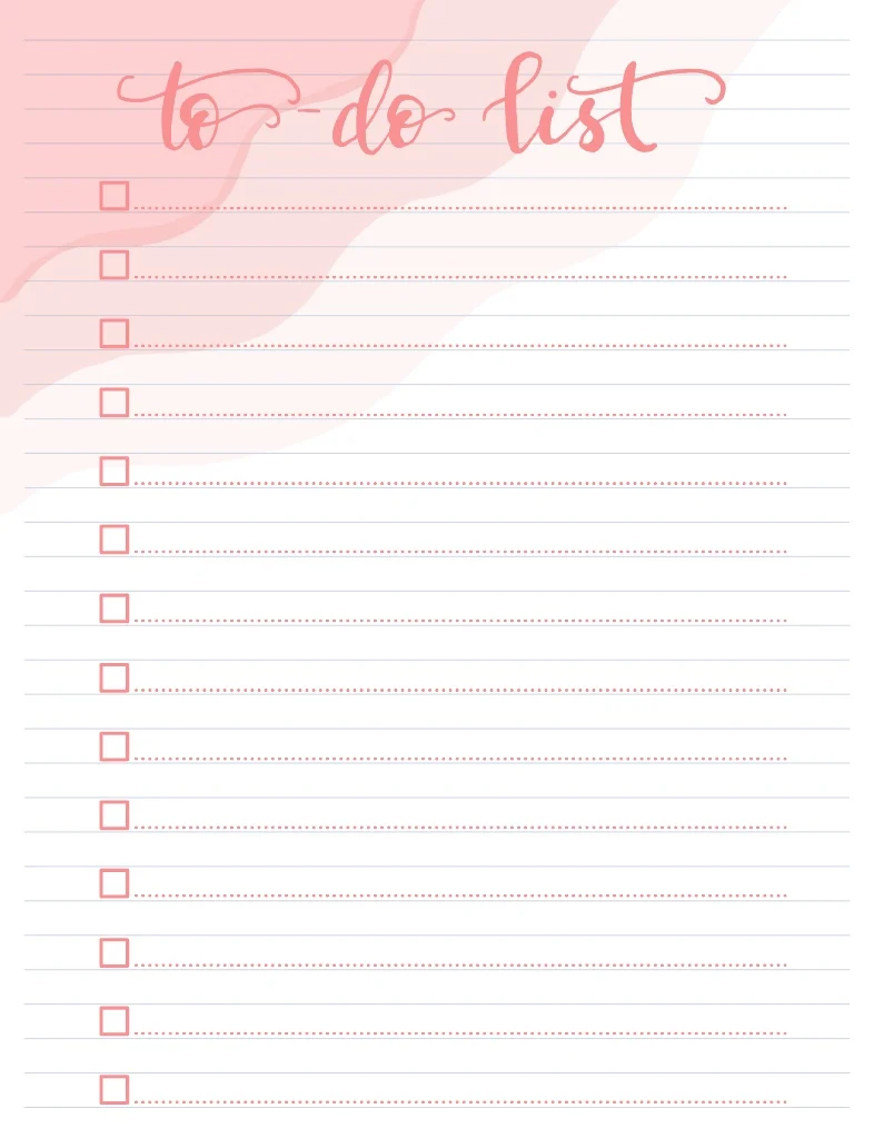 ⭐️Pink Aesthetic To Do List⭐️ - Notability Gallery