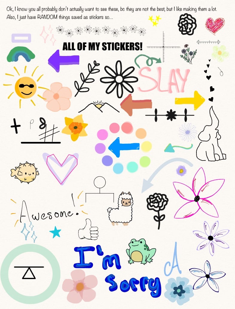 Random Stickers. - Notability Gallery