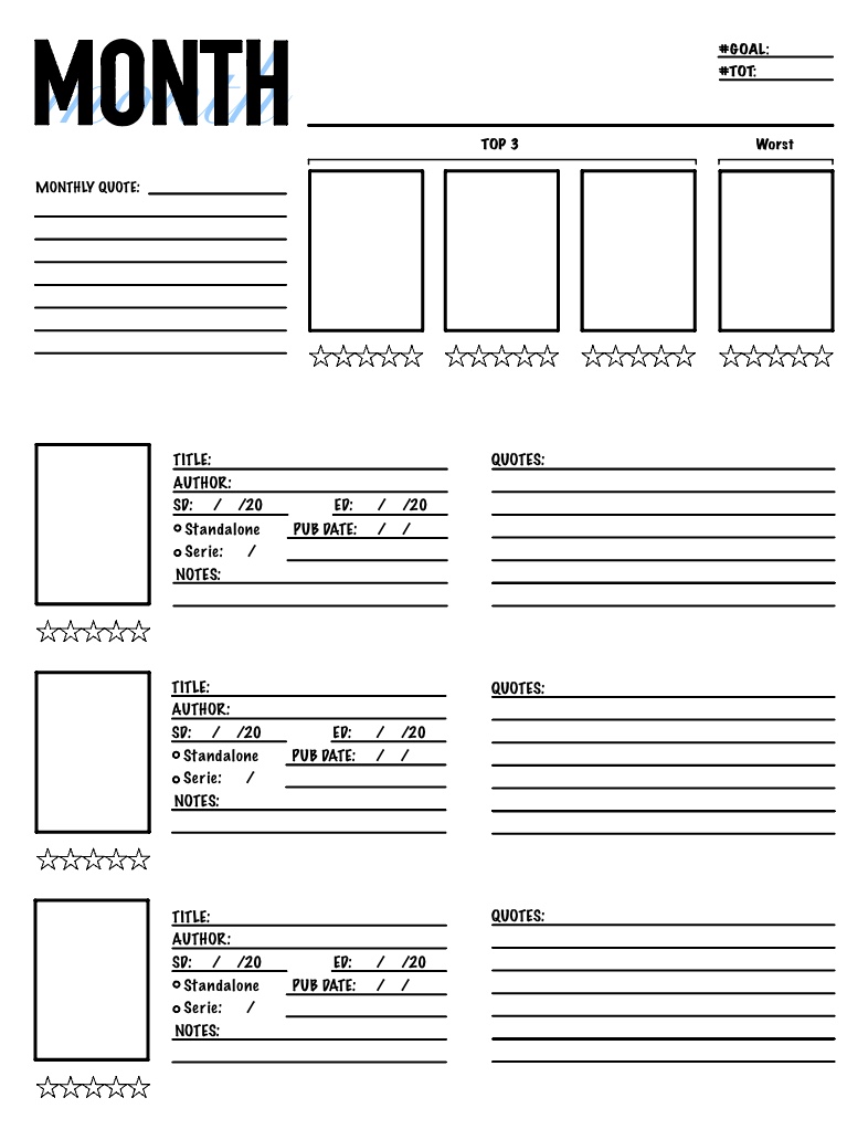 Reading Tracker - Notability Gallery