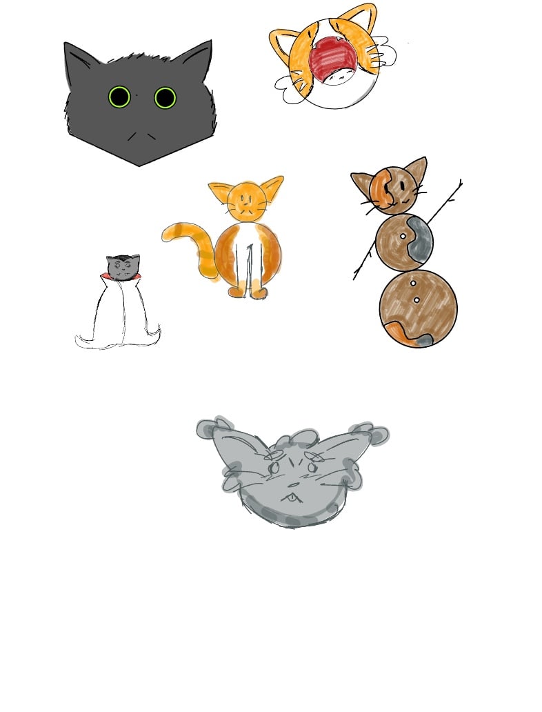 Warrior Cats Sticker Sheet - Villain cats