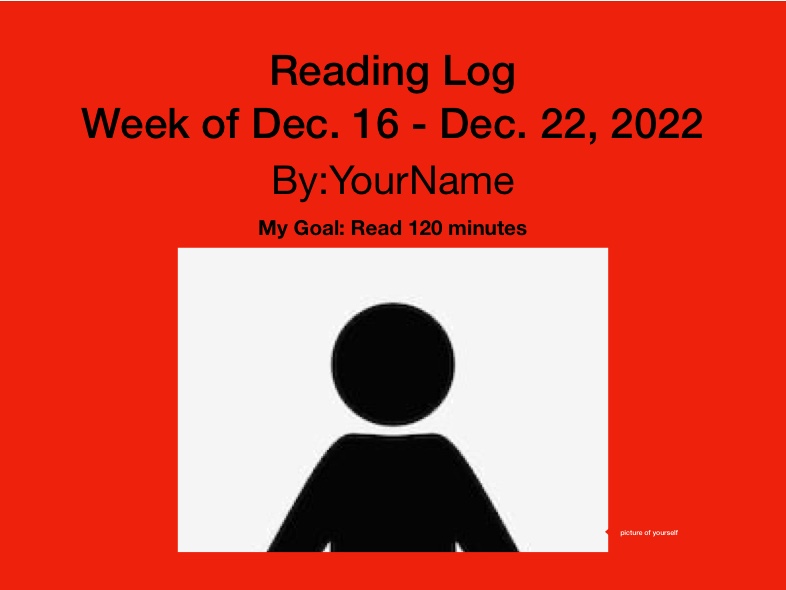 Reading Log Week Of 12_16 - 12_22 3rd Grade And Above - Notability Gallery