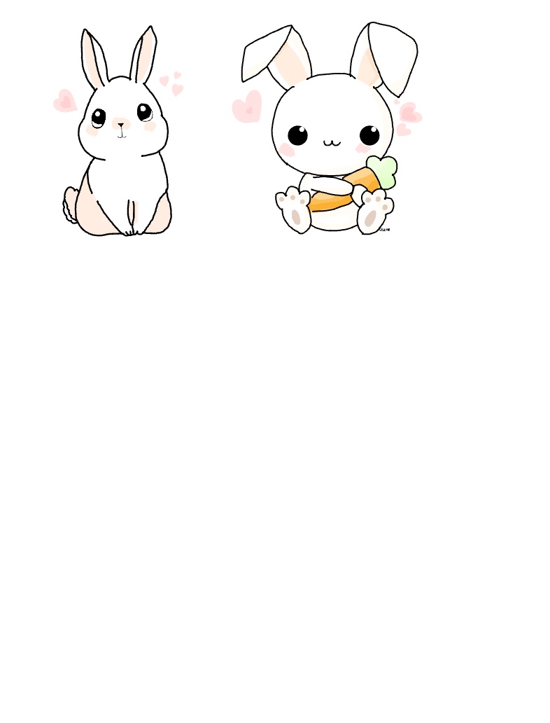 Cute Bunny Drawing - Notability Gallery