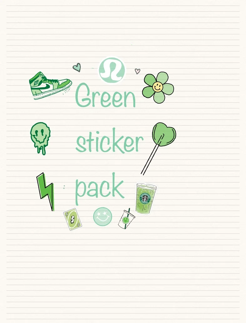 Neon Green Aesthetic' Sticker