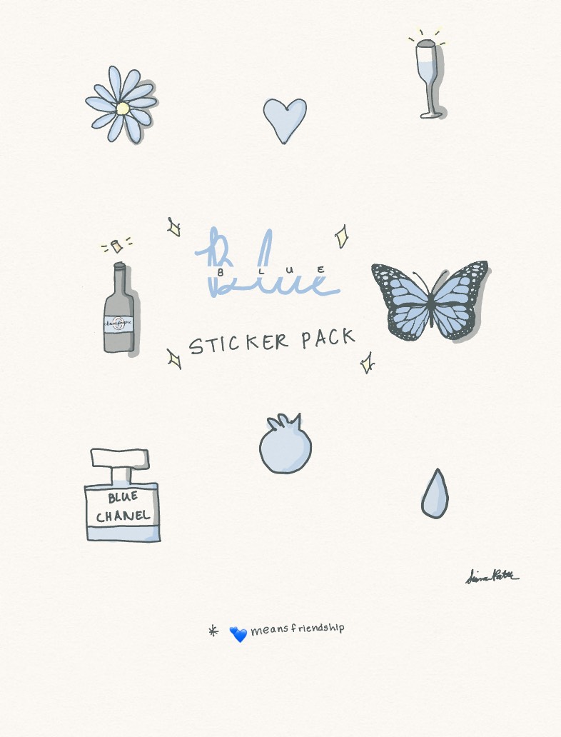 Blue Sticker Pack By Spaten_29 - Notability Gallery