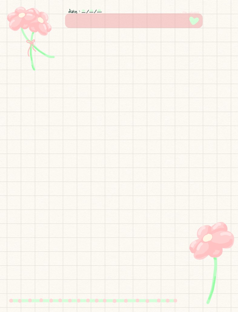 Spring Flower Grid Paper 🌷 - Notability Gallery